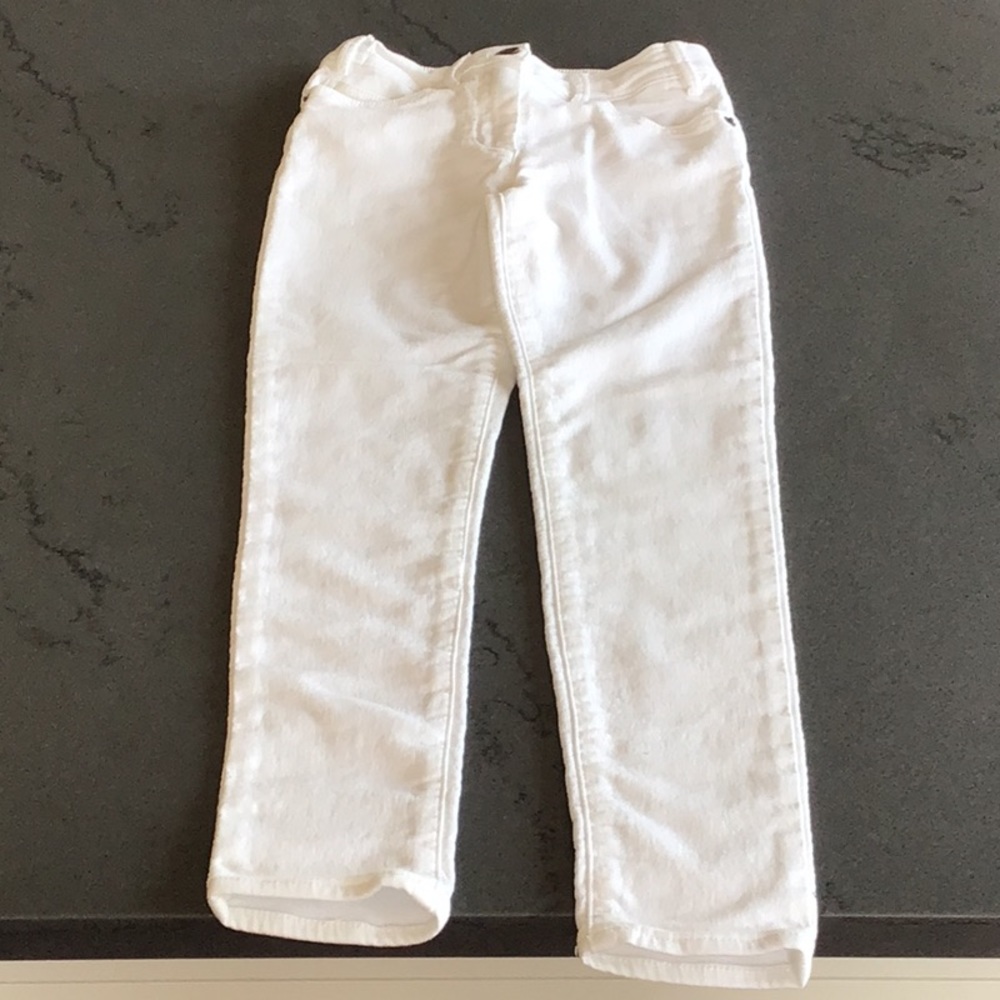Girls Crewcuts White Denim Jeans,  size 8